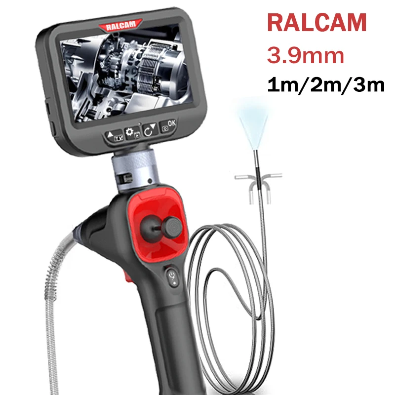 Ralcam 3.9mm Endoscopic Camera,720° Rotatable, 4.3" HD 720P, Lightweight Inspection Camera with 6 LED Lights, IP67 Waterproof
Ralcam 3.9mm Endoscopic Camera,720° Rotatable, 4.3" HD 720P, Lightweight Inspection Camera with 6 LED Lights, IP67 Waterproof