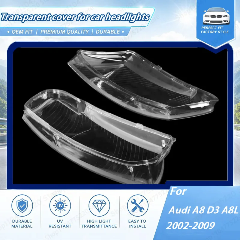 Headlights Lens Cover For Audi A8 D3 A8L 2002 2003 2004 2005 2006 2007 2008 2009 Headlamp Glass Lamp Shell Transparent Lampshade
Headlights Lens Cover For Audi A8 D3 A8L 2002 2003 2004 2005 2006 2007 2008 2009 Headlamp Glass Lamp Shell Transparent Lampshade