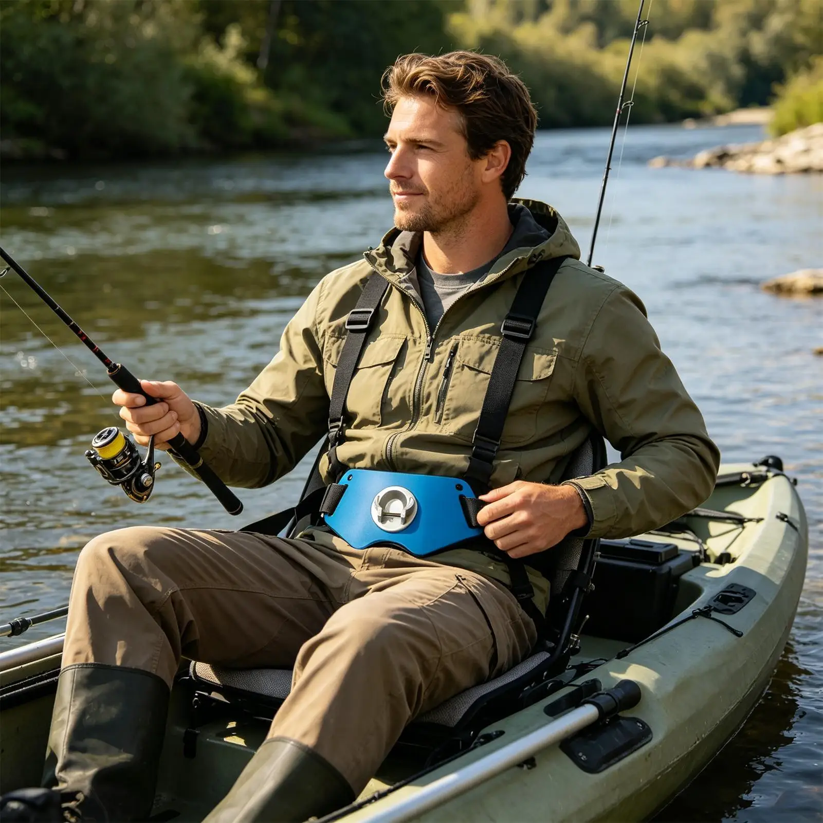 Adjustable Aluminum Alloy Fishing Belly Holder Protective Support for Outdoor River Lake Boating Casting Fishing
Adjustable Aluminum Alloy Fishing Belly Holder Protective Support for Outdoor River Lake Boating Casting Fishing