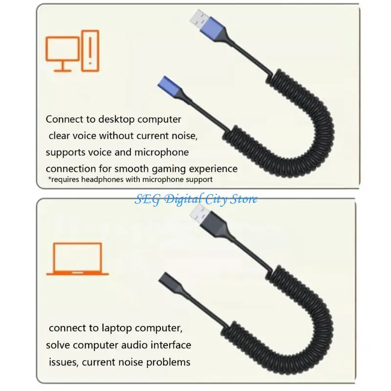 U75B Spring Coiled USB 2.0 To USB C Cable Perfect For Charging And Data Transfer On The Go 44cm To 150cm Adjustable
U75B Spring Coiled USB 2.0 To USB C Cable Perfect For Charging And Data Transfer On The Go 44cm To 150cm Adjustable