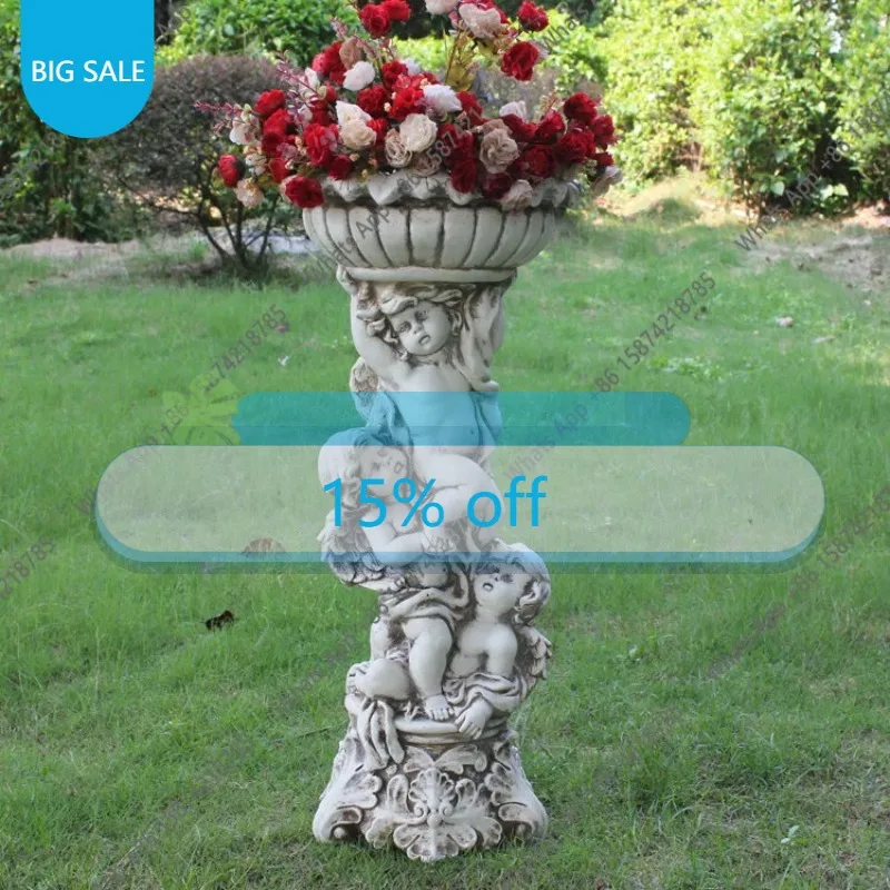 Yy European-style Angel Flower Pot Courtyard Floor-to-ceiling Wedding Decoration Indoor And Outdoor Green Dill Pot Pure Handmade
Yy European-style Angel Flower Pot Courtyard Floor-to-ceiling Wedding Decoration Indoor And Outdoor Green Dill Pot Pure Handmade