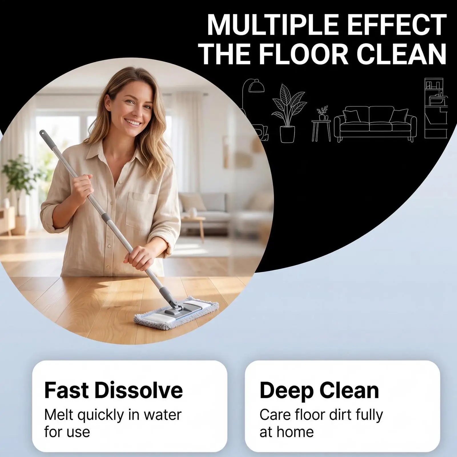 Floor Cleaning Tablets 100-Piece Deep Clean Shine Tablets Hardwood Floor Cleaner Mop Solution For Laminate Hardwood Glass Tile
Floor Cleaning Tablets 100-Piece Deep Clean Shine Tablets Hardwood Floor Cleaner Mop Solution For Laminate Hardwood Glass Tile