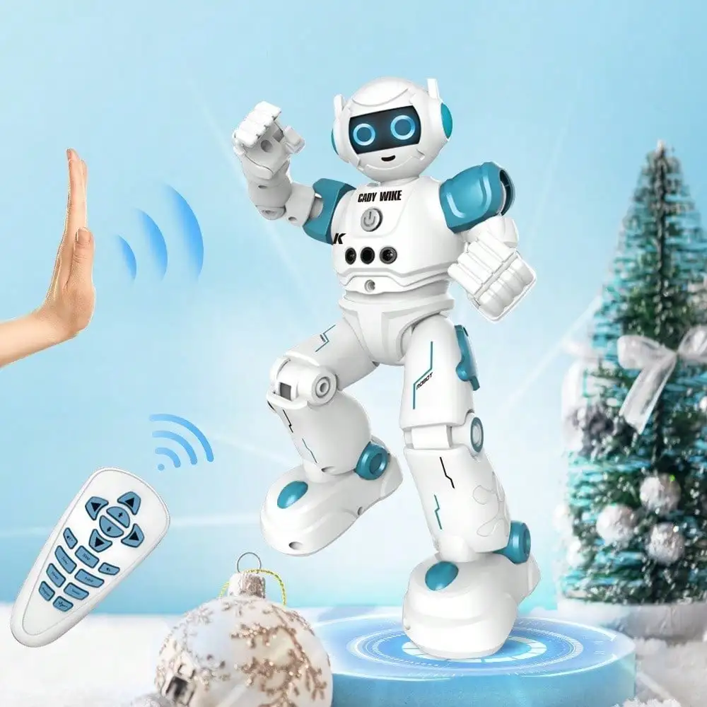 Intelligent RC Robot Toy, Sing Dance Gesture Control Interactive Smart Robot Halloween Christmas Gift
Intelligent RC Robot Toy, Sing Dance Gesture Control Interactive Smart Robot Halloween Christmas Gift