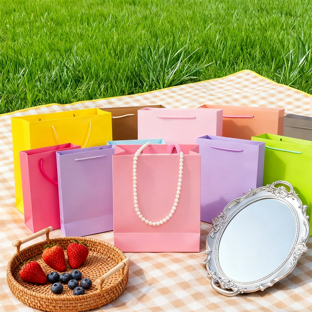 12 шт., упаковка для ювелирных изделий ярких цветов, портативный бумажный пакет, подарочный магазин, ручная бумажная сумка, подарочная сумка для одежды, сумка для подарка на вечеринку 
12 шт., упаковка для ювелирных изделий ярких цветов, портативный бумажный пакет, подарочный магазин, ручная бумажная сумка, подарочная сумка для одежды, сумка для подарка на вечеринку