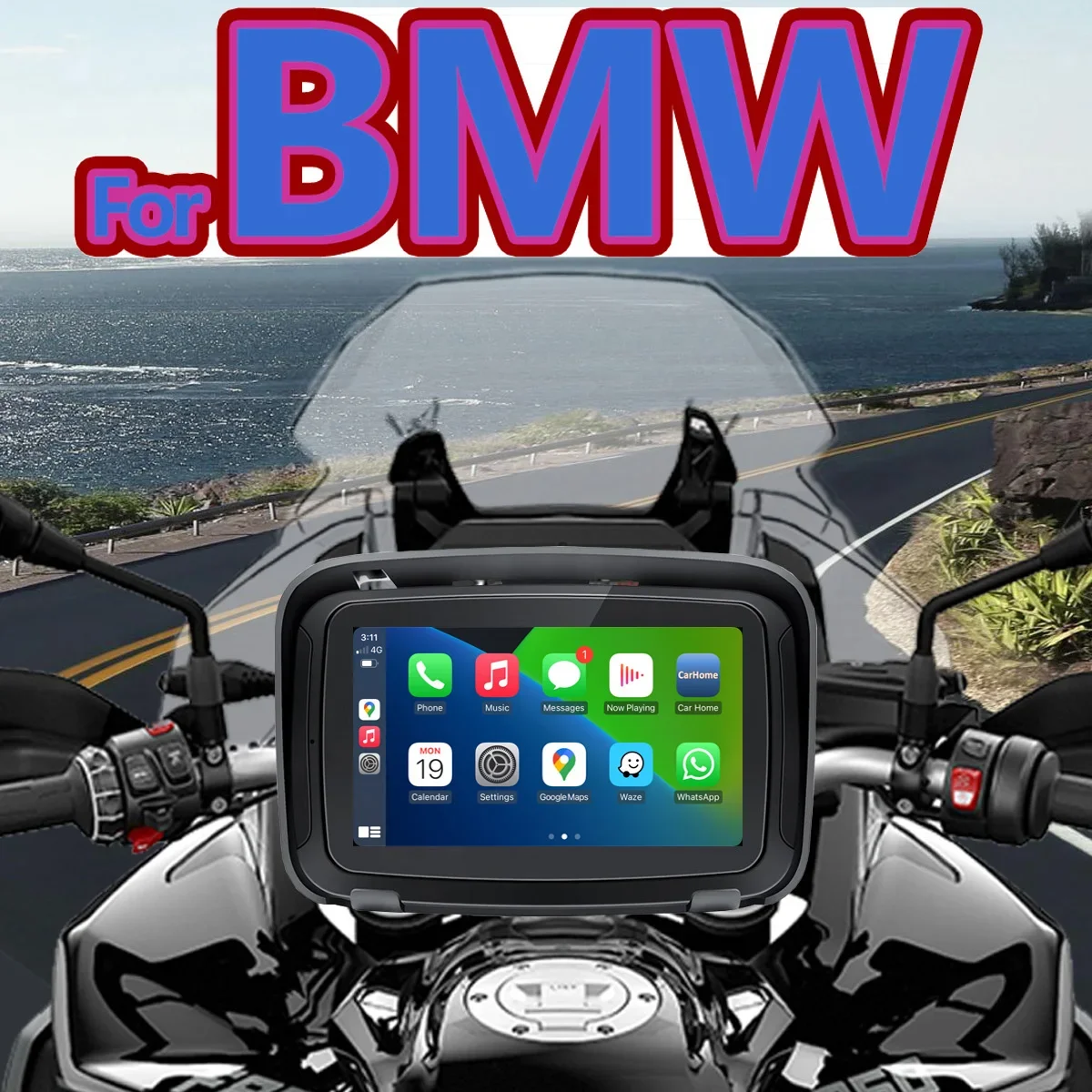 5 Inch for BMW Motorcycle Android Auto Screen Waterproof Wireless Carplay Screen Navigator Display GPS Navigation
5 Inch for BMW Motorcycle Android Auto Screen Waterproof Wireless Carplay Screen Navigator Display GPS Navigation