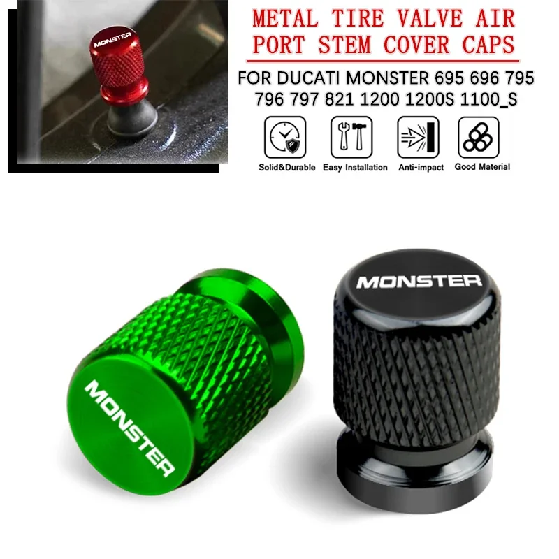 2 Pcs Motorcycle Accessories For Ducati MONSTER 695 696 795 796 797 821 1200 1200S 1100_S Tire Valve Air Port Stem Cover Caps
2 Pcs Motorcycle Accessories For Ducati MONSTER 695 696 795 796 797 821 1200 1200S 1100_S Tire Valve Air Port Stem Cover Caps
