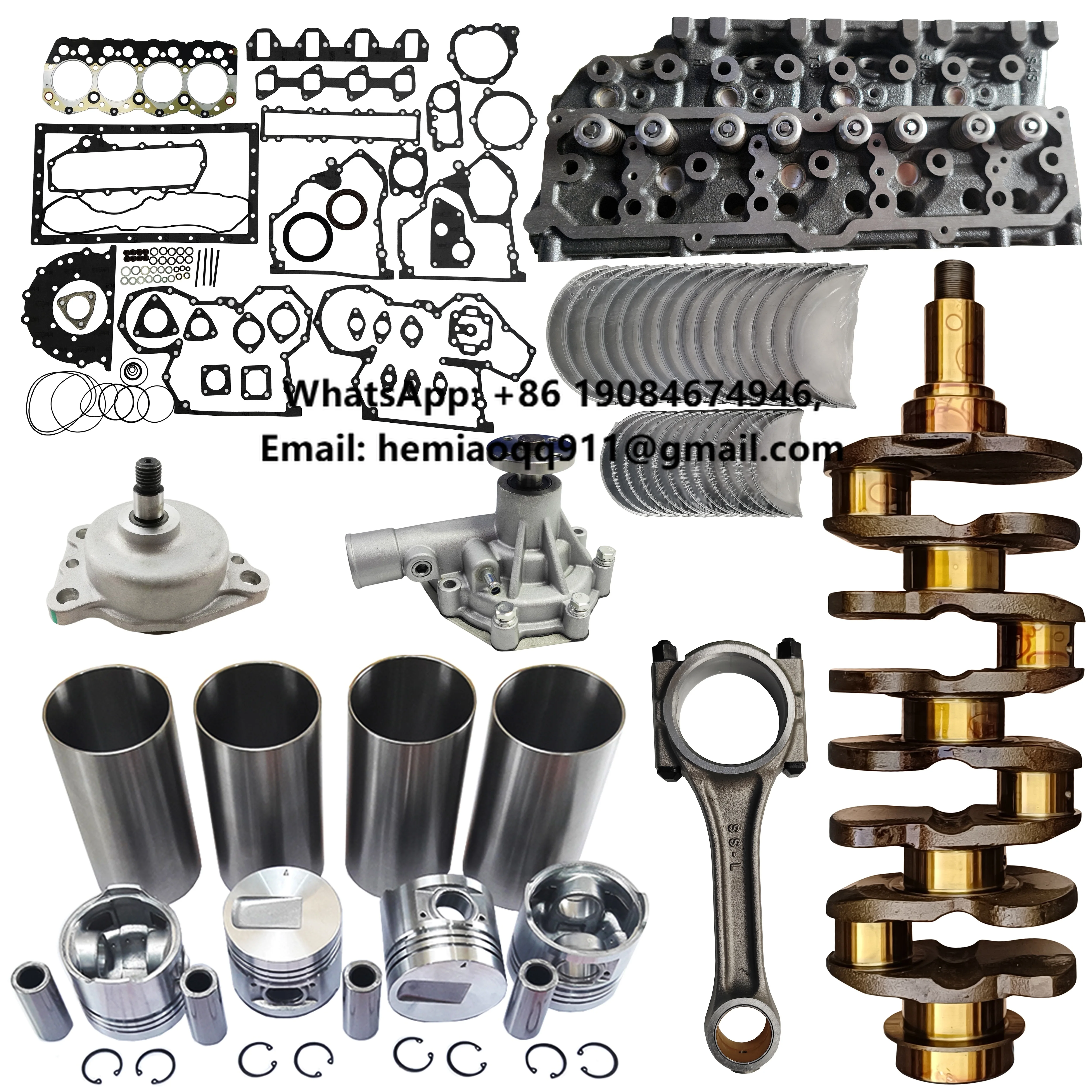 For Mitsubishi Engine Overhaul Set S4S Cylinder Piston Kit 32A17-00100 Crankshaft Gasket Kit Con Rod Bearing Pump
For Mitsubishi Engine Overhaul Set S4S Cylinder Piston Kit 32A17-00100 Crankshaft Gasket Kit Con Rod Bearing Pump
