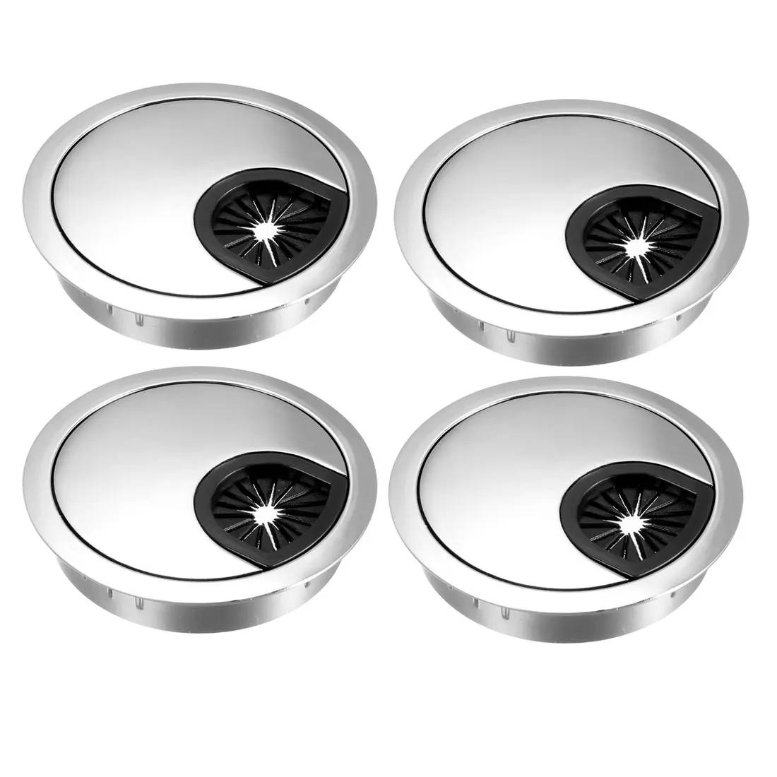 4pcs Cable Hole Cover, 2.4Inch/60mm Zinc Alloy Desk Wire Cord Cable Grommets Hole Cover for Office PC Desk Cable Cord Organizer
4pcs Cable Hole Cover, 2.4Inch/60mm Zinc Alloy Desk Wire Cord Cable Grommets Hole Cover for Office PC Desk Cable Cord Organizer
