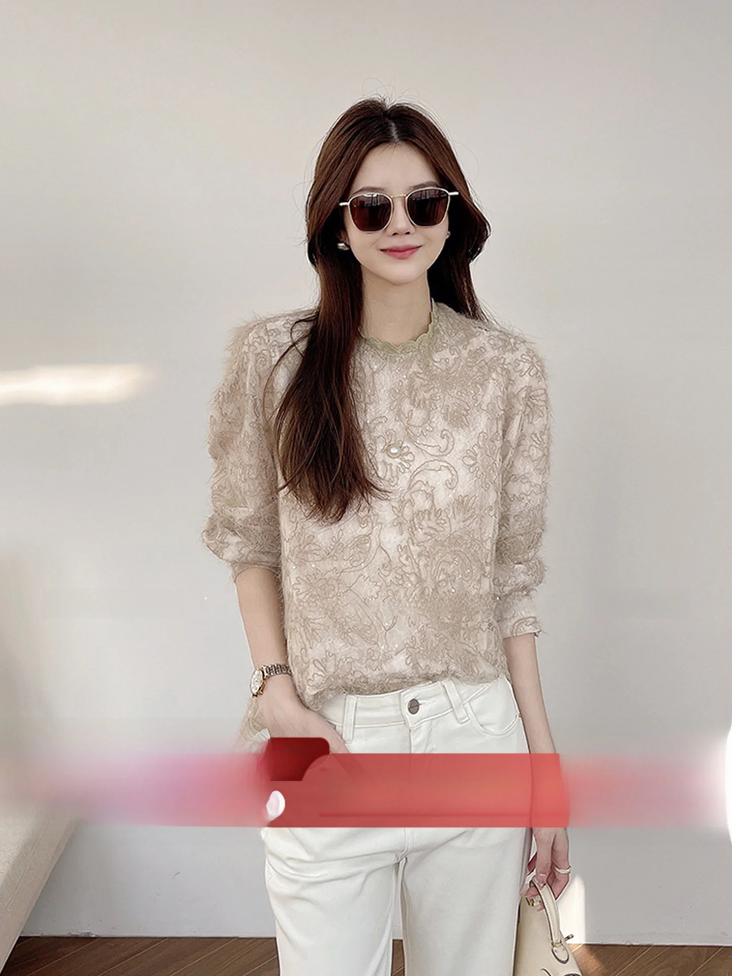 Ele O-Ne Long Sve Lace irt Women's Base Layer Top Incredly Charming Spring 2026 New Sle by Han ang Liang Pin
Ele O-Ne Long Sve Lace irt Women's Base Layer Top Incredly Charming Spring 2026 New Sle by Han ang Liang Pin