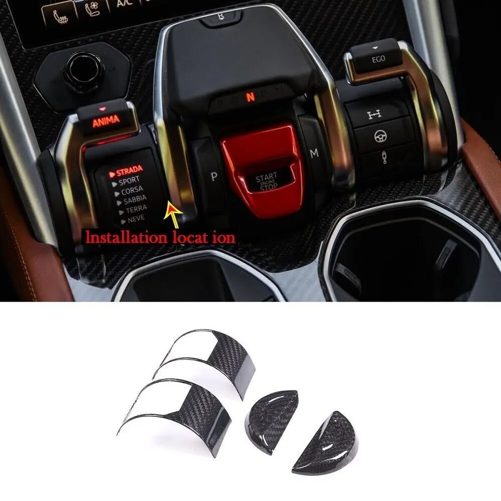 Carbon Fiber Car Sport Mode Switch Gear Trims Interior Accessories For Lamborghini URUS 2018-21
Carbon Fiber Car Sport Mode Switch Gear Trims Interior Accessories For Lamborghini URUS 2018-21