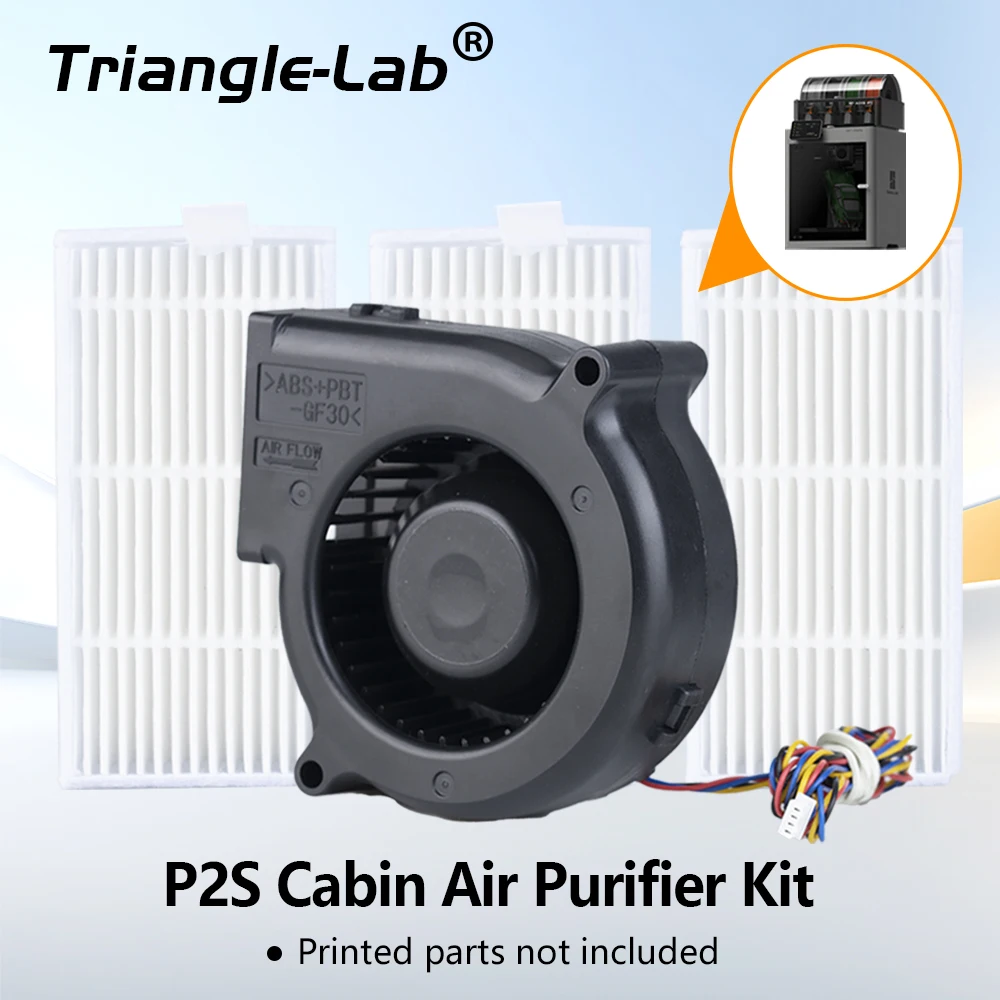 Trianglelab® Bambulab P2S Cabin Air Purifier VentoBox with 7530 blower fan 3 PC Filter Purify the air No-drill installation
Trianglelab® Bambulab P2S Cabin Air Purifier VentoBox with 7530 blower fan 3 PC Filter Purify the air No-drill installation