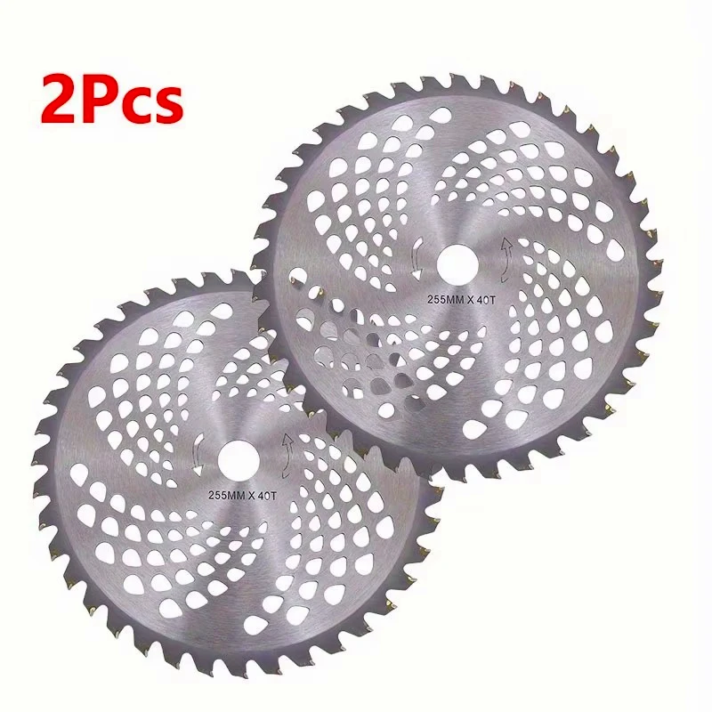 2Pcs Lawn Mower Saw Blades Large General Purpose Lawn Mower Saw Blades Circular Saw Blade Alloy Head 10 Inch 40/80T Teeth
2Pcs Lawn Mower Saw Blades Large General Purpose Lawn Mower Saw Blades Circular Saw Blade Alloy Head 10 Inch 40/80T Teeth