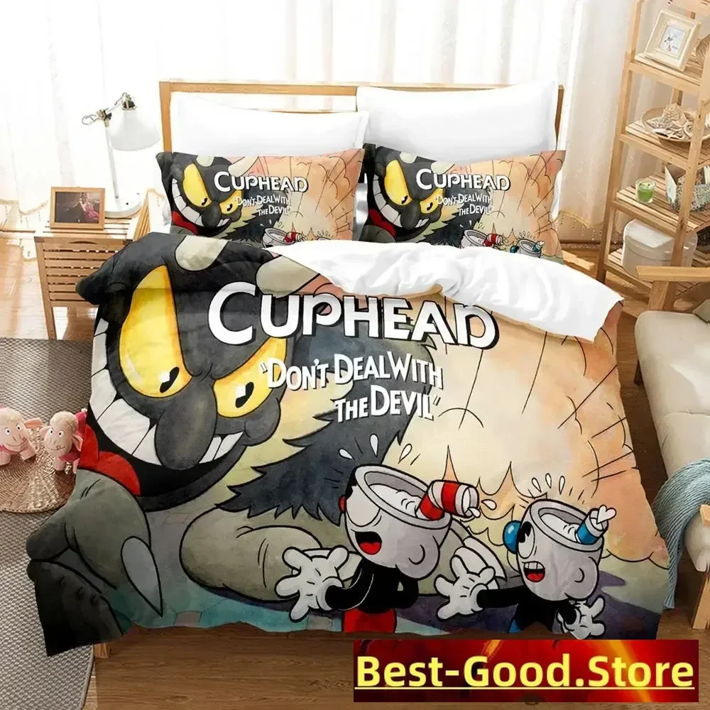 New Kawaii Cuphead Mugman Bedding Set Single Twin Full Queen King Size Bed Set Adult Kid Bedroom Duvetcover Sets Anime Game Bed
New Kawaii Cuphead Mugman Bedding Set Single Twin Full Queen King Size Bed Set Adult Kid Bedroom Duvetcover Sets Anime Game Bed