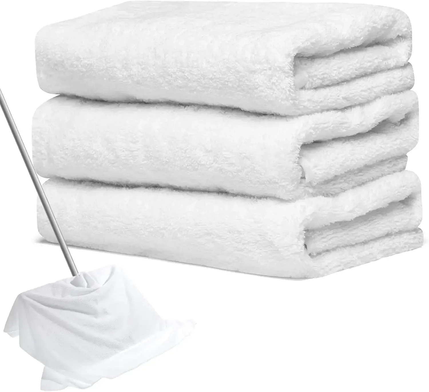 King Size Microfiber Cleaning Cloth 30 "x 20" Washable Reusable Microfiber Towel Stripe Free Fleece Cleaning Home Glass Office Windows Bathroom Cloth (White)
King Size Microfiber Cleaning Cloth 30 "x 20" Washable Reusable Microfiber Towel Stripe Free Fleece Cleaning Home Glass Office Windows Bathroom Cloth (White)