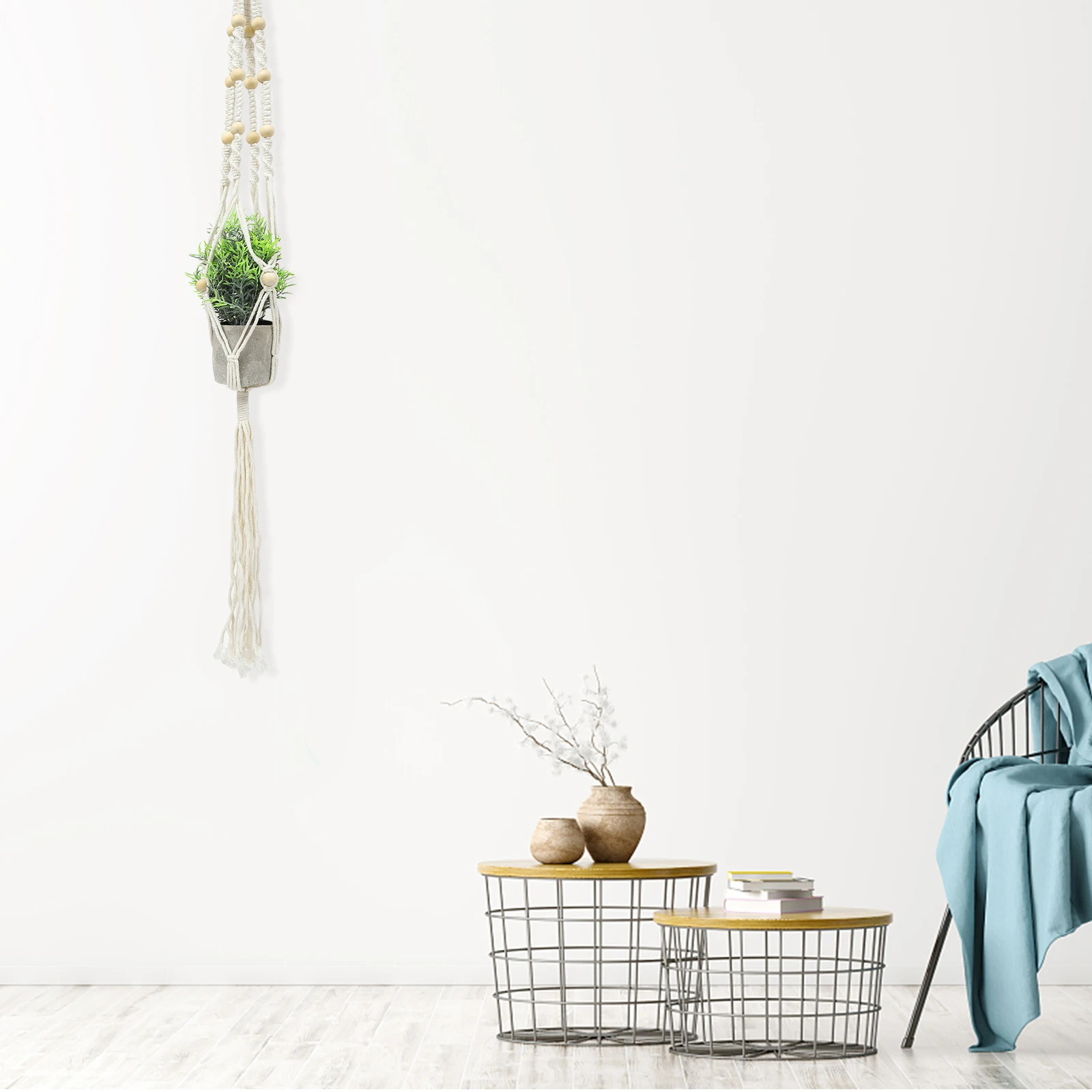 Hanging Flower Pot Macrame Plant Hangers Indoor Bohemian Wall Decor Pots Classic Weaving Various Styles Saving Space Preventing
Hanging Flower Pot Macrame Plant Hangers Indoor Bohemian Wall Decor Pots Classic Weaving Various Styles Saving Space Preventing