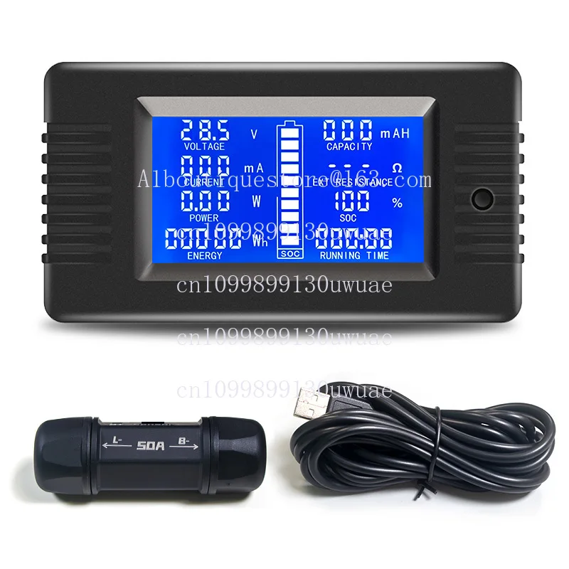 Psem015 USB 50A Shunt High Precision LCD Digital Display Battery Tester Golf Cart Lithium Battery Capacity Meter
Psem015 USB 50A Shunt High Precision LCD Digital Display Battery Tester Golf Cart Lithium Battery Capacity Meter