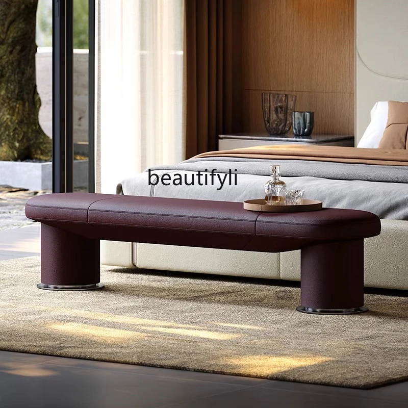 Italian Style Full Genuine Leather Bed End Stool Villa Whole House Bedroom Series High-end Bedside Stool
Italian Style Full Genuine Leather Bed End Stool Villa Whole House Bedroom Series High-end Bedside Stool