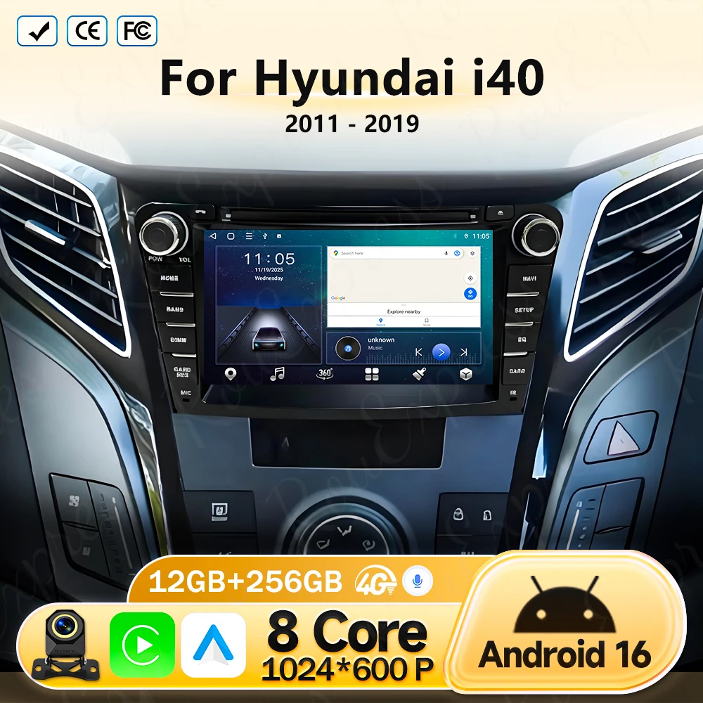 Head Unit For Hyundai i40 2011 2012 2013 2014 2015- 2019 Android 16 Car Radio Multimedia Video Player Stereo GPS Navigation dvd
Head Unit For Hyundai i40 2011 2012 2013 2014 2015- 2019 Android 16 Car Radio Multimedia Video Player Stereo GPS Navigation dvd