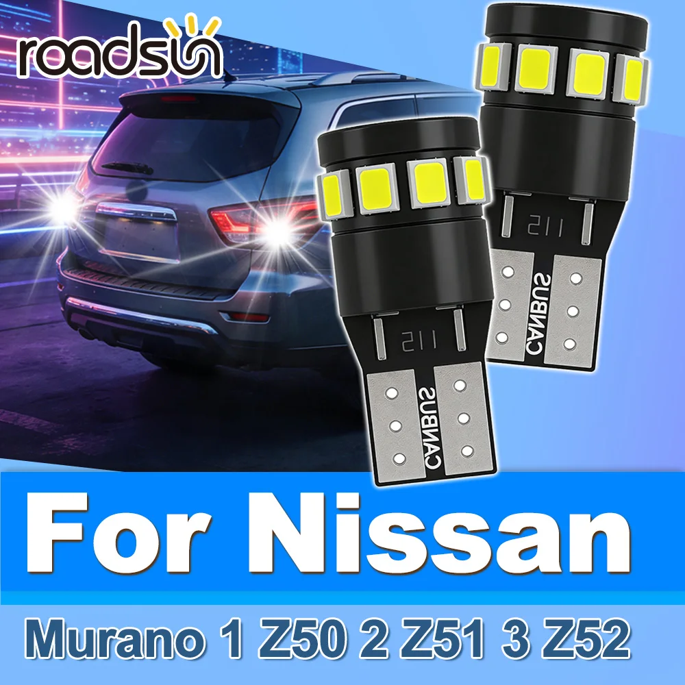 Roadsun 2PCS For Nissan Murano 1 Z50 2 Z51 3 Z52 Canbus Upgrade LED Parking light Super Bright License plate Lamp Accessories
Roadsun 2PCS For Nissan Murano 1 Z50 2 Z51 3 Z52 Canbus Upgrade LED Parking light Super Bright License plate Lamp Accessories