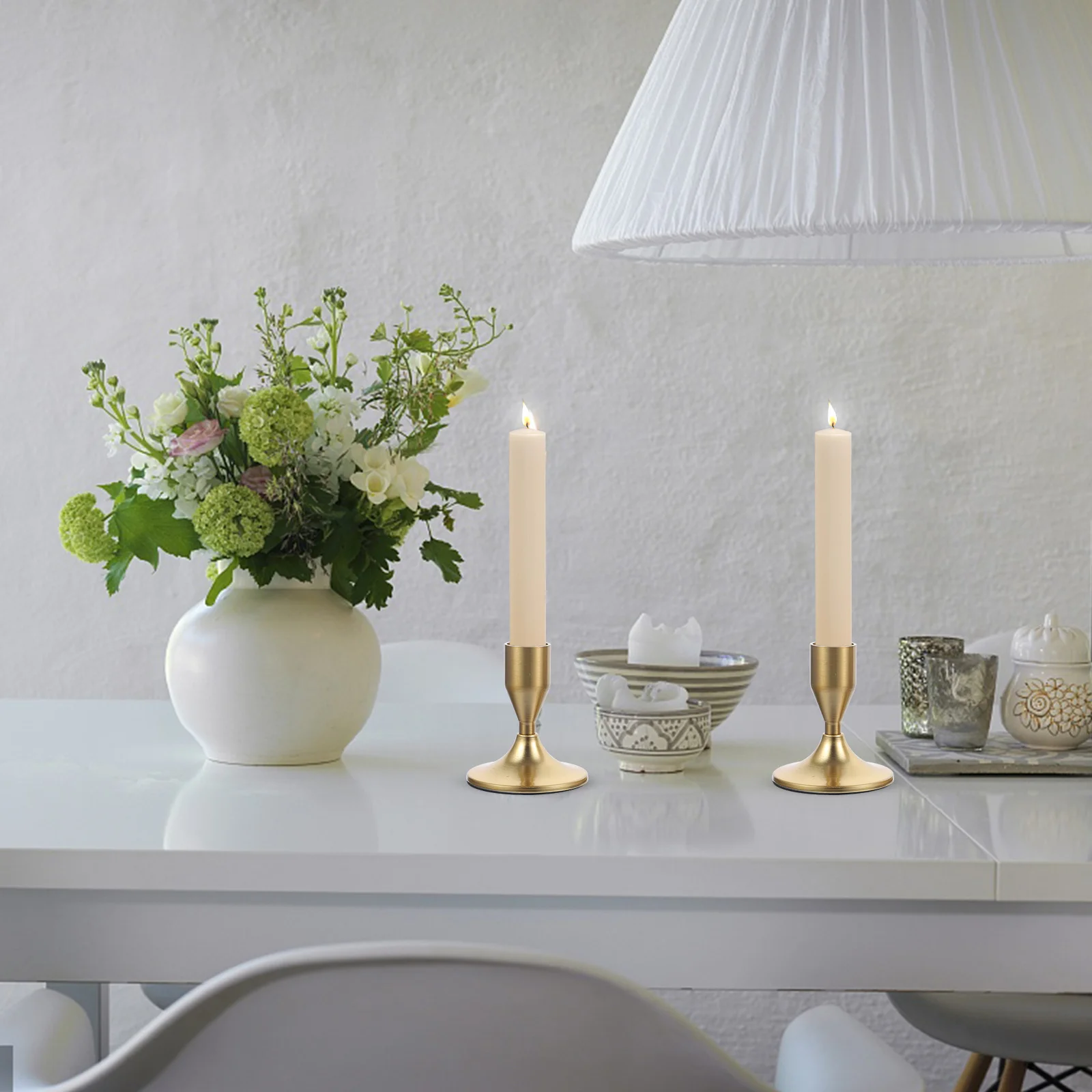 2pcs Vintage Stand Iron Material Pillar Decorative Tabletop Candlestick Wear-Resistant Metal Holder For Party Wedding 
2pcs Vintage Stand Iron Material Pillar Decorative Tabletop Candlestick Wear-Resistant Metal Holder For Party Wedding