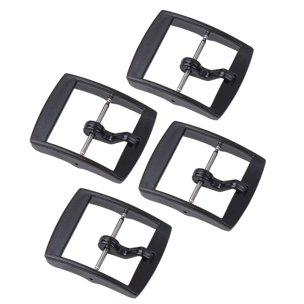 4pcs 20Mm Plastic Watch Buckle For Silicone Band Durable Clasp Replacement Fit Most Watch Straps Black 
4pcs 20Mm Plastic Watch Buckle For Silicone Band Durable Clasp Replacement Fit Most Watch Straps Black