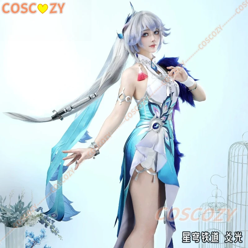LIMITED STOCK Yao Guang Cosplay Honkai:Star Rail Costume Chinese Qipao Green Gradient Dress Wigs Set Christmas Party Uniform
LIMITED STOCK Yao Guang Cosplay Honkai:Star Rail Costume Chinese Qipao Green Gradient Dress Wigs Set Christmas Party Uniform