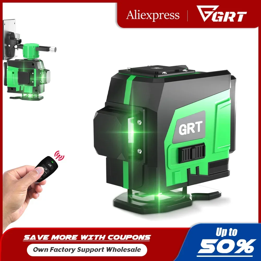 16 Lines Green Light Laser Level 4D Self-Leveling Lithium Battery 360 Leveling Tool Wireless Remote 12 Lines Laser Level
16 Lines Green Light Laser Level 4D Self-Leveling Lithium Battery 360 Leveling Tool Wireless Remote 12 Lines Laser Level