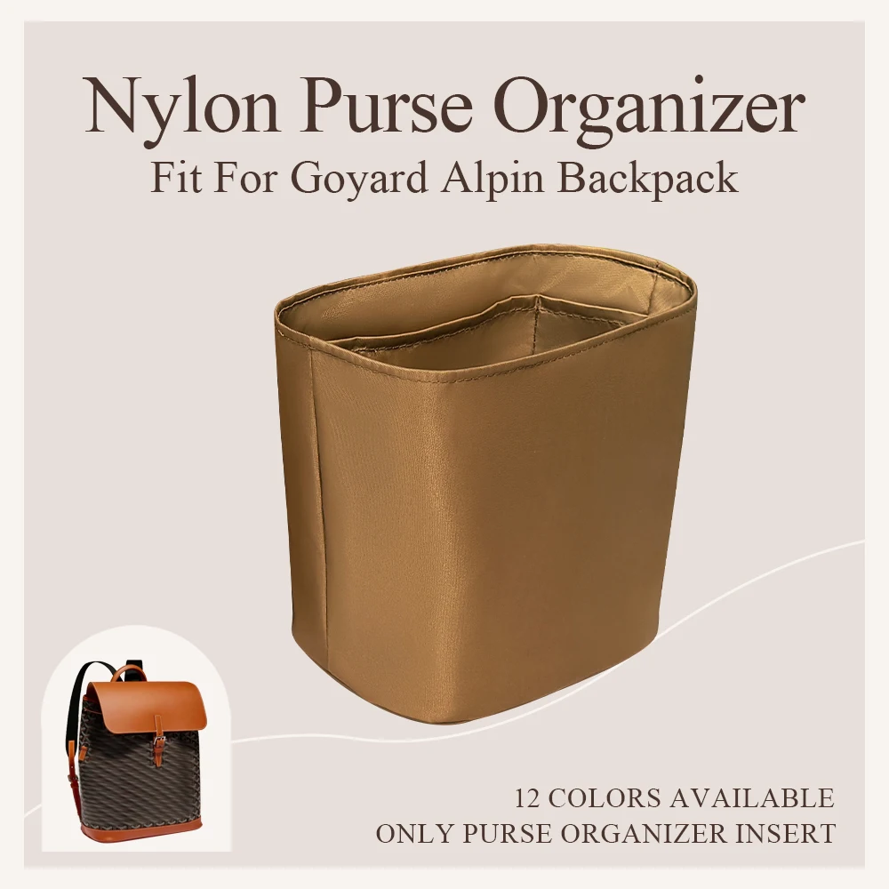 Nylon Purse Organizer Insert Fit for Goyard Alpin Backpack Lightweight Inner Liner Bag Inside Storage Bag Cosmetics Inner Bag
Nylon Purse Organizer Insert Fit for Goyard Alpin Backpack Lightweight Inner Liner Bag Inside Storage Bag Cosmetics Inner Bag