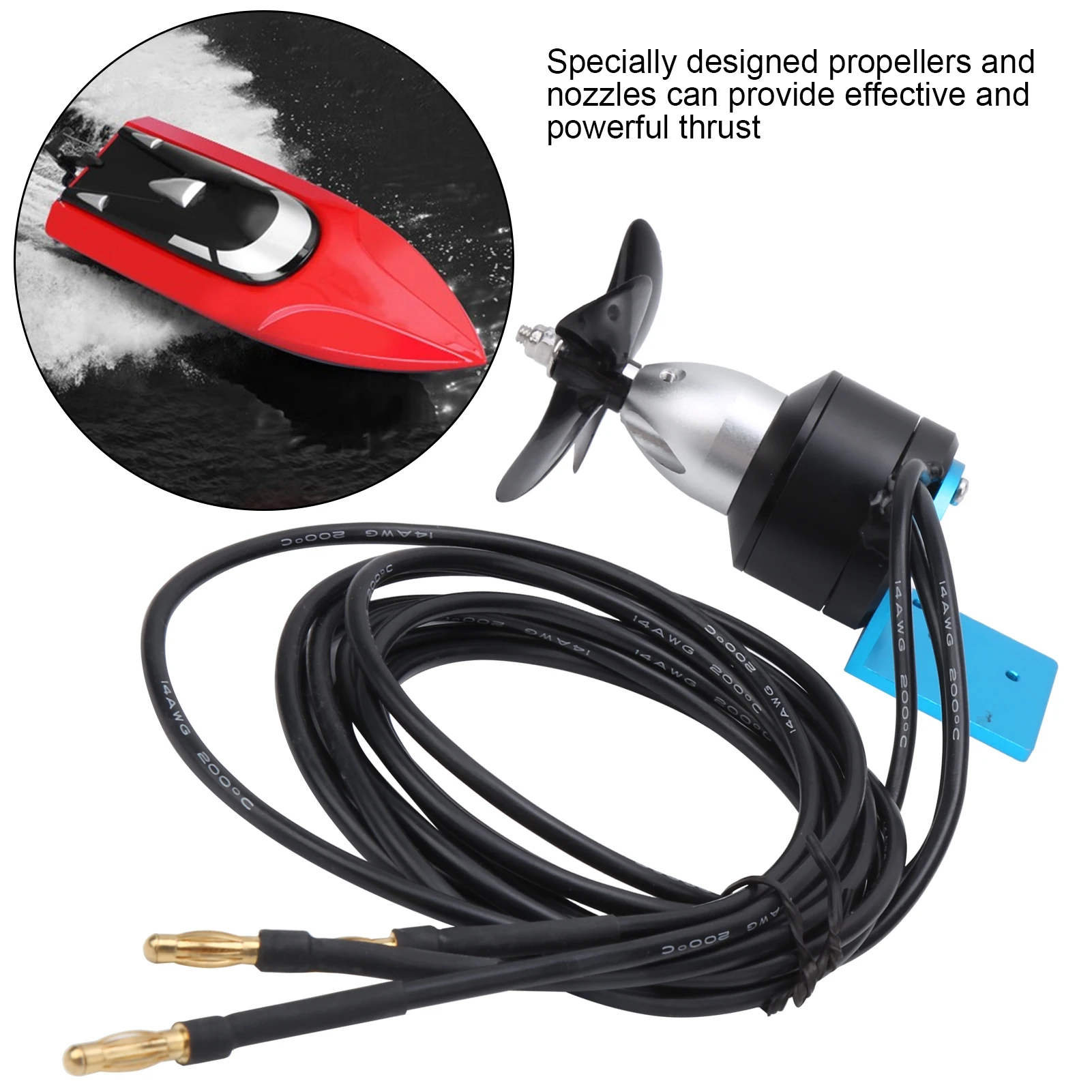 350KV 24V Underwater Thruster Waterproof Motor with Propeller for RC Fishing Boat 350KV Motor Thruster Motor Thruster Propeller
350KV 24V Underwater Thruster Waterproof Motor with Propeller for RC Fishing Boat 350KV Motor Thruster Motor Thruster Propeller
