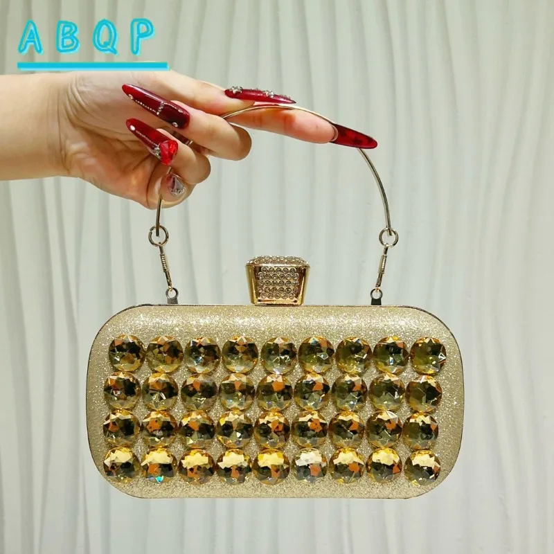 New Dinner Clutch Bag Luxury Brand Diamond-encrusted Shiny Dinner Party Handbag Fashion Diamond-encrusted Women's Shoulder Bag
New Dinner Clutch Bag Luxury Brand Diamond-encrusted Shiny Dinner Party Handbag Fashion Diamond-encrusted Women's Shoulder Bag