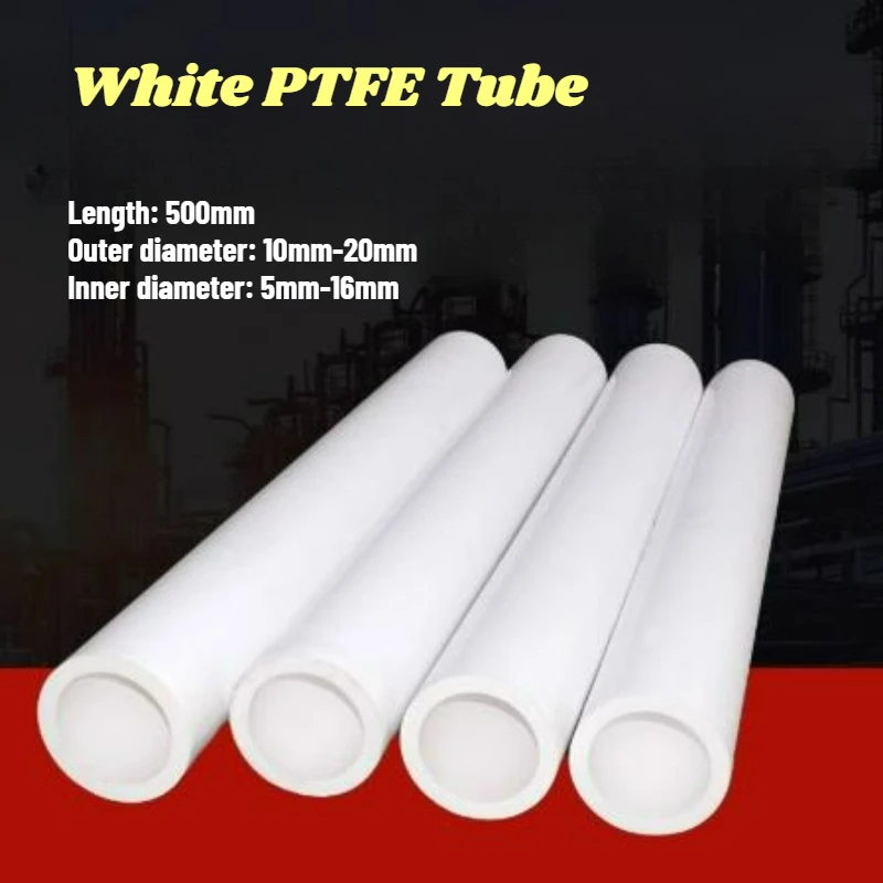 2Pcs White PTFE Tube Polytetrafluoroethylene Hollow Pipes Rod Environment-friendly Non-toxic OD 10-20mm/ ID 5-16mm Length 500mm
2Pcs White PTFE Tube Polytetrafluoroethylene Hollow Pipes Rod Environment-friendly Non-toxic OD 10-20mm/ ID 5-16mm Length 500mm