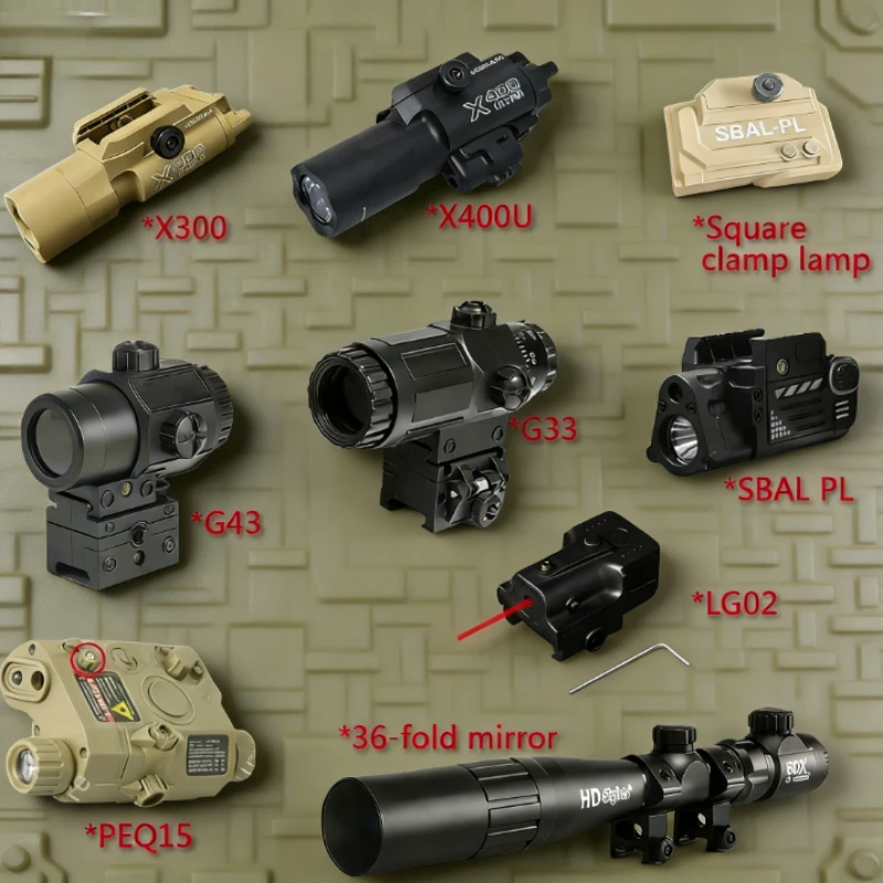 2026 Tactical Laser Flashlight Kit PEQ15 X300 X400U - 20mm Rail Mount for G33/G34 Airsoft Toy Guns | CS Hunting Gear
2026 Tactical Laser Flashlight Kit PEQ15 X300 X400U - 20mm Rail Mount for G33/G34 Airsoft Toy Guns | CS Hunting Gear