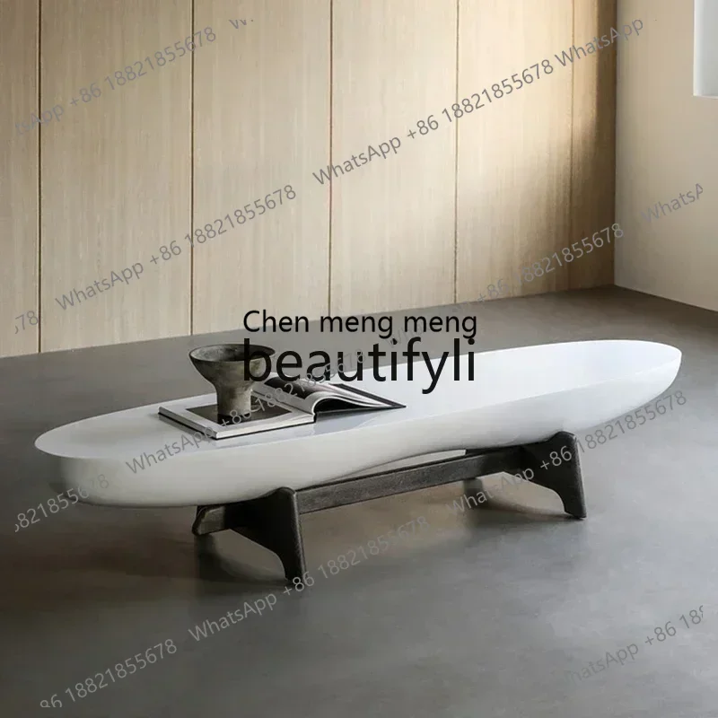 zq1Nordic coffee table simple modern Italian oval artE5556
zq1Nordic coffee table simple modern Italian oval artE5556