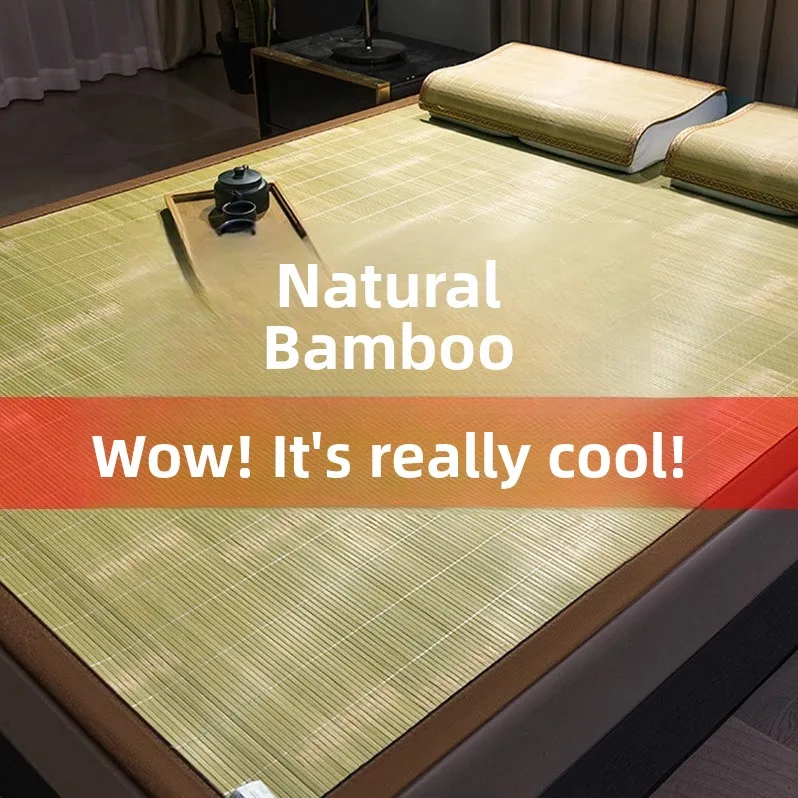 Natural First Layer Bamboo Cooling Mat Home Use Summer Bedding Single Person Dormitory Student Foldable Grass Mat
Natural First Layer Bamboo Cooling Mat Home Use Summer Bedding Single Person Dormitory Student Foldable Grass Mat