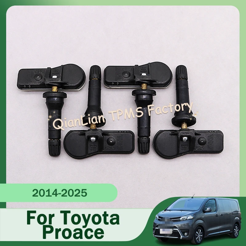 4PCS For Toyota Proace Combi Proace Verso Proace Tire Pressure Monitoring System 9808859080 433MHz TPMS Sensor
4PCS For Toyota Proace Combi Proace Verso Proace Tire Pressure Monitoring System 9808859080 433MHz TPMS Sensor
