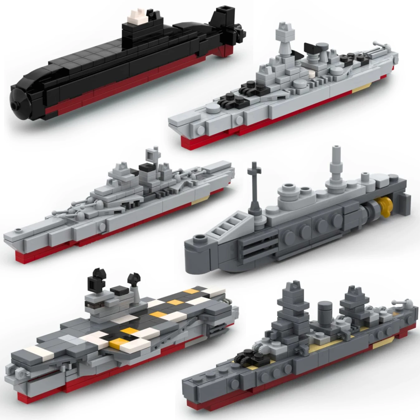 MOC Mini Warship Building Blocks Submarine Soldiers Carrier Ship Boat Bricks Toys Boys Gift
MOC Mini Warship Building Blocks Submarine Soldiers Carrier Ship Boat Bricks Toys Boys Gift