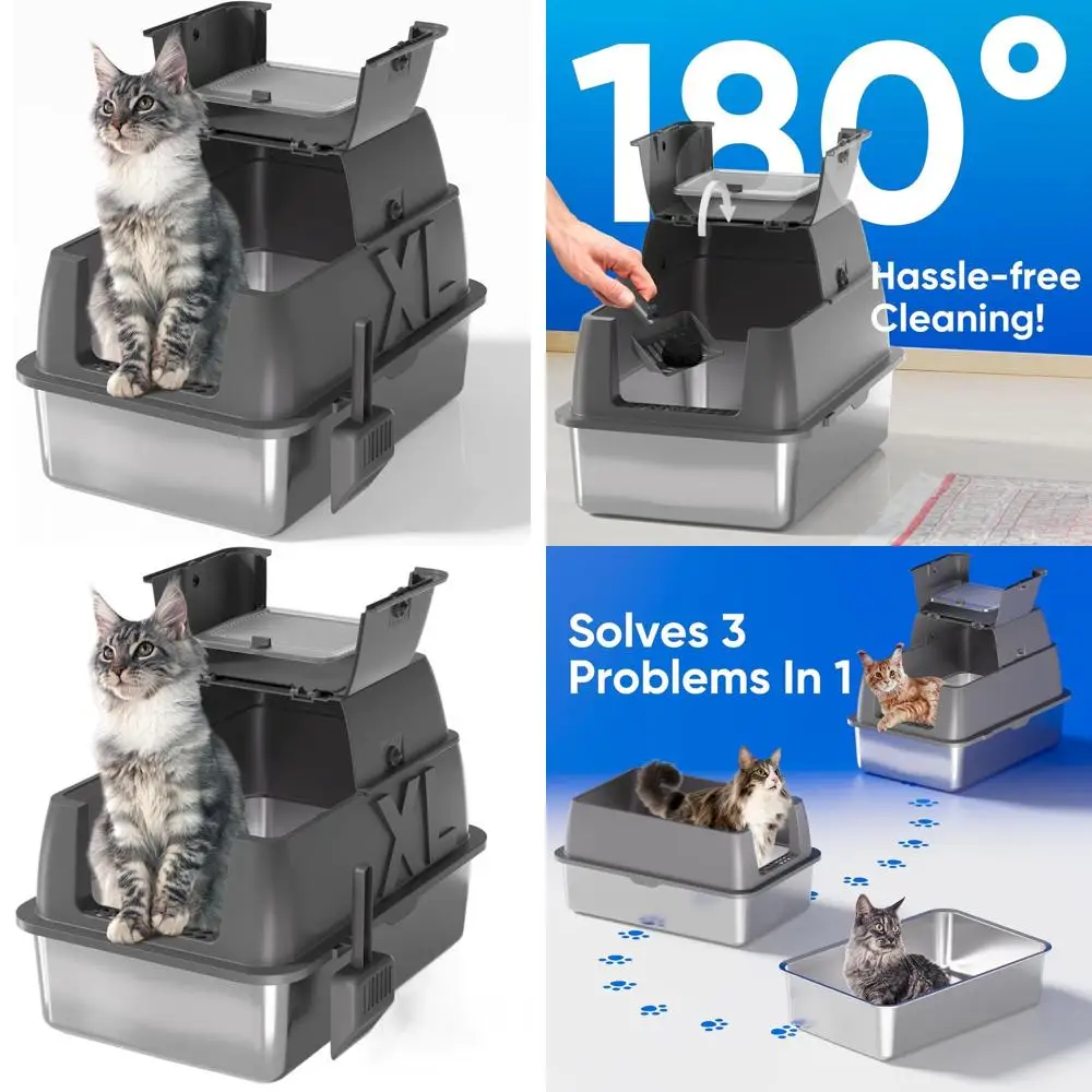 Очень большой лоток для кошек глубиной 18 дюймов с крышкой, 180 ° Крышка-дозатор, без запаха и герметичная, в комплекте с ложкой (24 Д x 16 Ш x 18 В)
Очень большой лоток для кошек глубиной 18 дюймов с крышкой, 180 ° Крышка-дозатор, без запаха и герметичная, в комплекте с ложкой (24 Д x 16 Ш x 18 В)