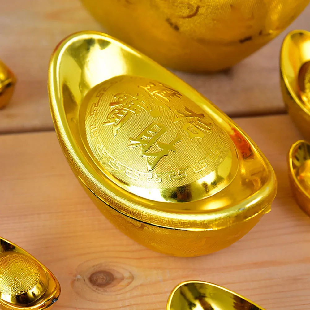 1Pcs Simulation Gold Ingot Desktop Decor Premium Plastic Home Ornament Creative Design Perfect for New Year Celebration
1Pcs Simulation Gold Ingot Desktop Decor Premium Plastic Home Ornament Creative Design Perfect for New Year Celebration