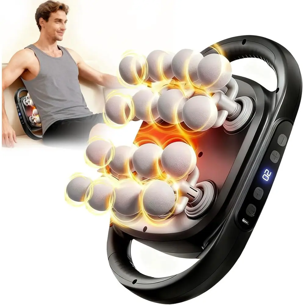 20-Speed Deep Tissue Massage Gun with 9 Attachments for Full Body Muscle Relief and Relaxation
20-Speed Deep Tissue Massage Gun with 9 Attachments for Full Body Muscle Relief and Relaxation
