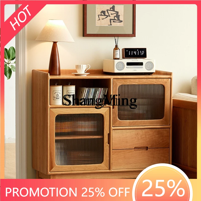 CL grid side cabinet cherry wood dining side cabinet solid wood storage retro entrance tea cabinet
CL grid side cabinet cherry wood dining side cabinet solid wood storage retro entrance tea cabinet