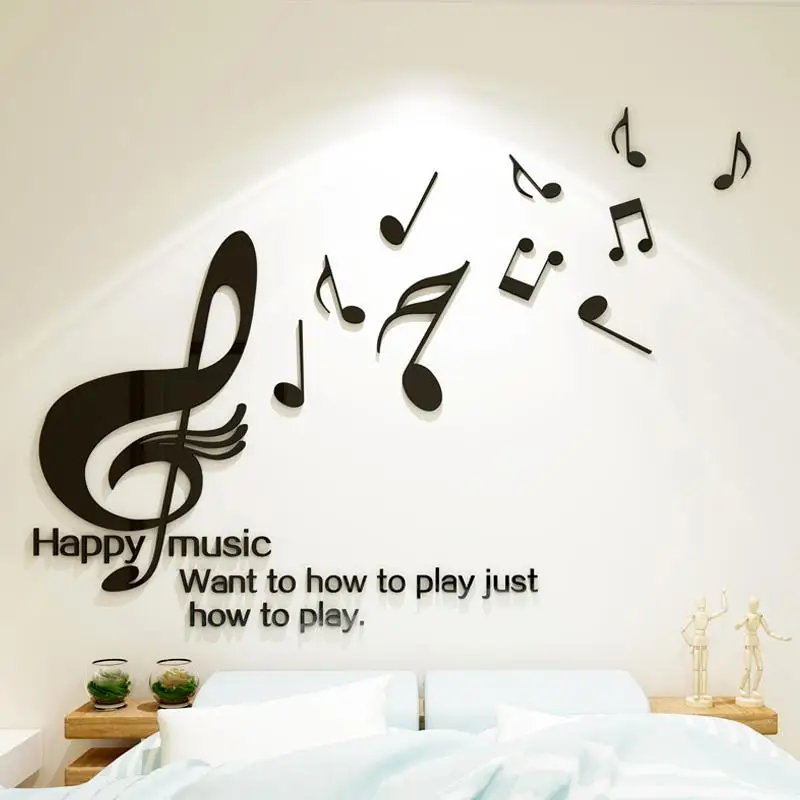 Creative Music Notes Acrylic 3D Wall Stickers Class Sing Music Classroom Layout Bedroom Bedhead Background Decorative Stickers
Creative Music Notes Acrylic 3D Wall Stickers Class Sing Music Classroom Layout Bedroom Bedhead Background Decorative Stickers