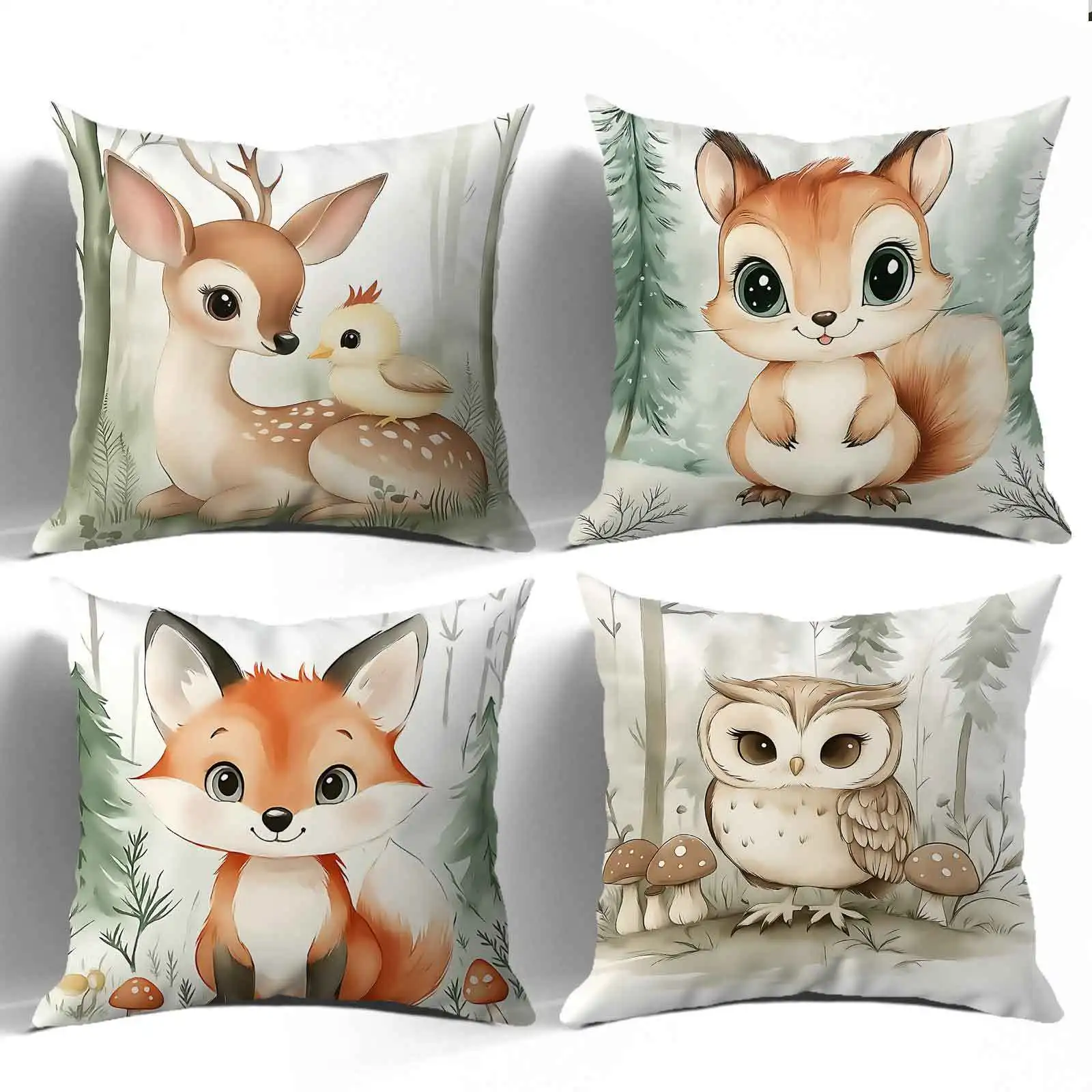 forest animal patterns double-sided Printed pillow cover Short plush Suitable living rooms bedrooms sofas throw cushion cover
forest animal patterns double-sided Printed pillow cover Short plush Suitable living rooms bedrooms sofas throw cushion cover
