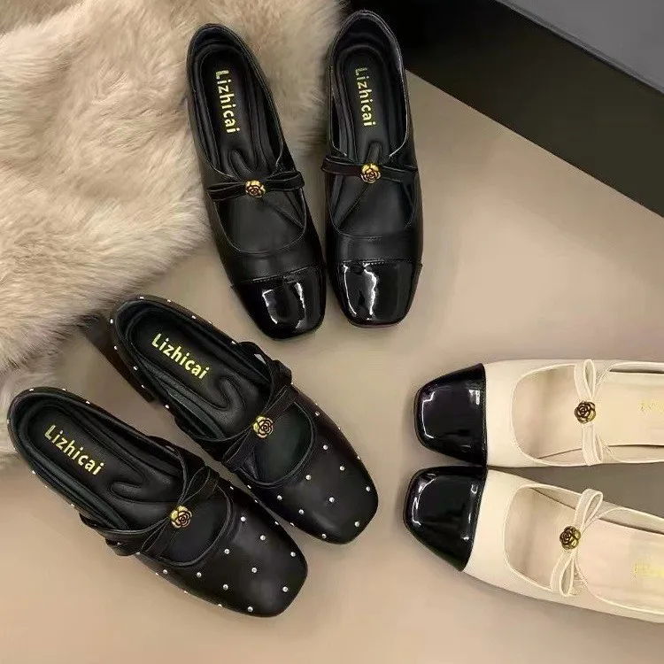 Fashion Color Block Mary Jane Shoes Women's Spring 2026 New Style One Strap Fashion Single Shoes Square Head Increased Height
Fashion Color Block Mary Jane Shoes Women's Spring 2026 New Style One Strap Fashion Single Shoes Square Head Increased Height