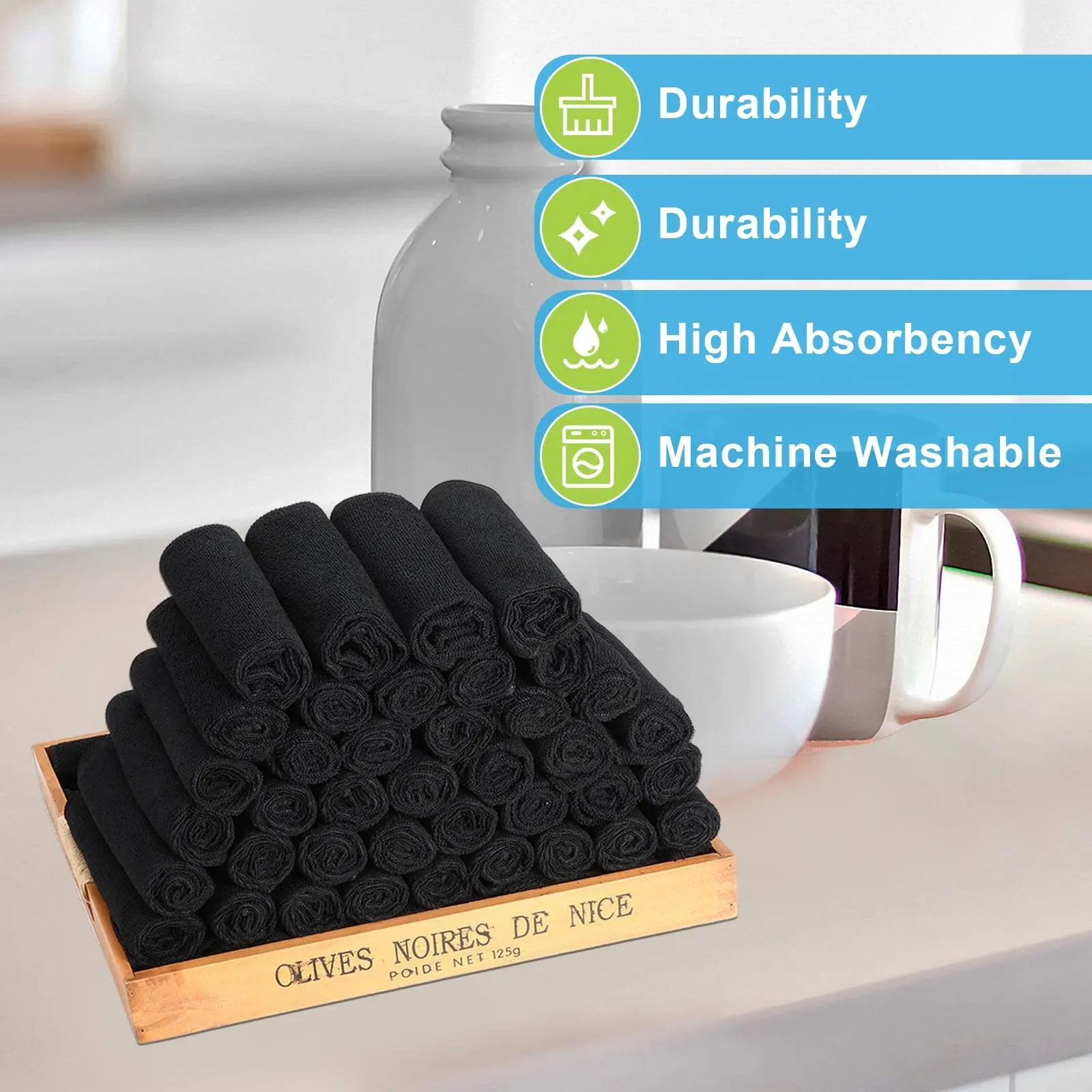 Черное универсальное полотенце из микрофибры, набор BlackTowels, толстое, мягкое, впитывающее, для дома, отеля, салона, волос, кухонная тряпка, автомойка
Черное универсальное полотенце из микрофибры, набор BlackTowels, толстое, мягкое, впитывающее, для дома, отеля, салона, волос, кухонная тряпка, автомойка