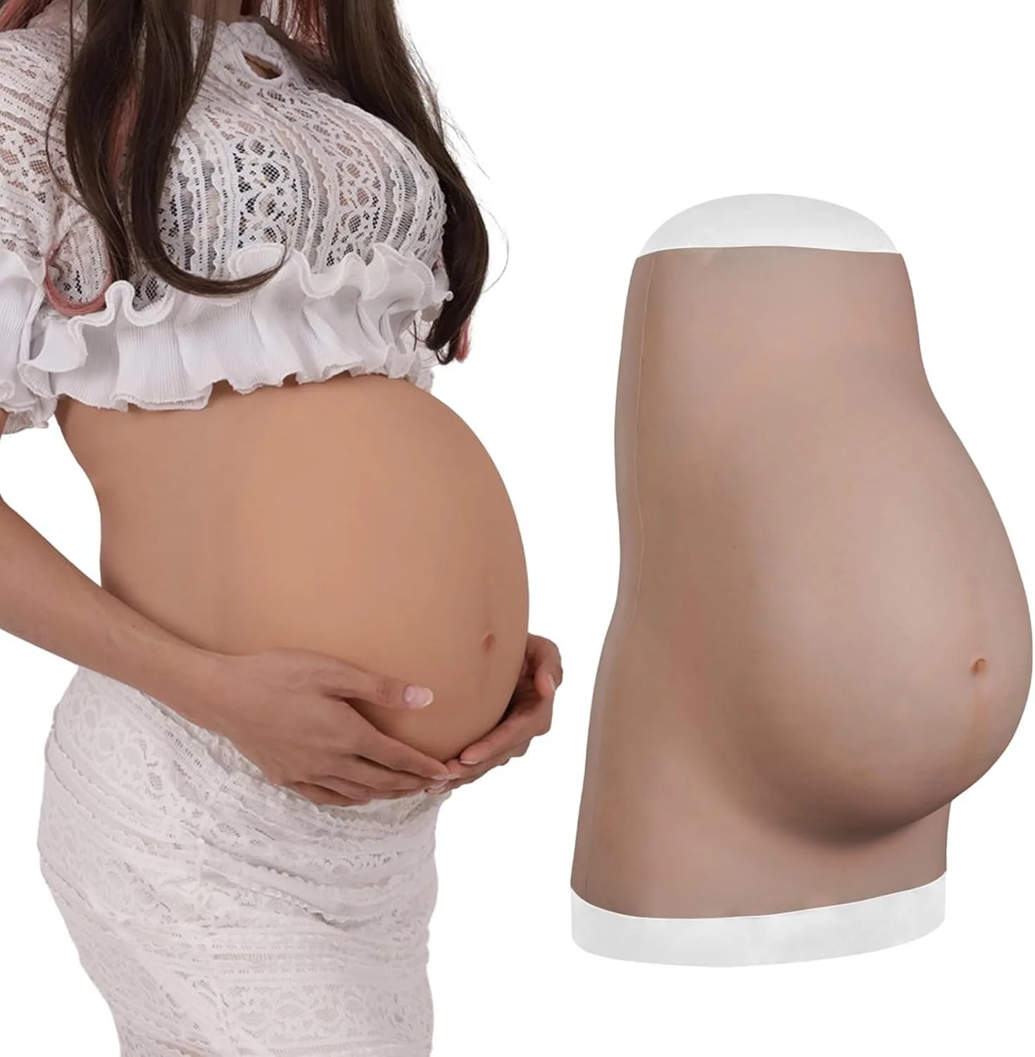 Upgraded Version Pregnant Woman's Belly Silicone False Belly False Pregnancy Surrogacy Photo Actor Performance Props
Upgraded Version Pregnant Woman's Belly Silicone False Belly False Pregnancy Surrogacy Photo Actor Performance Props
