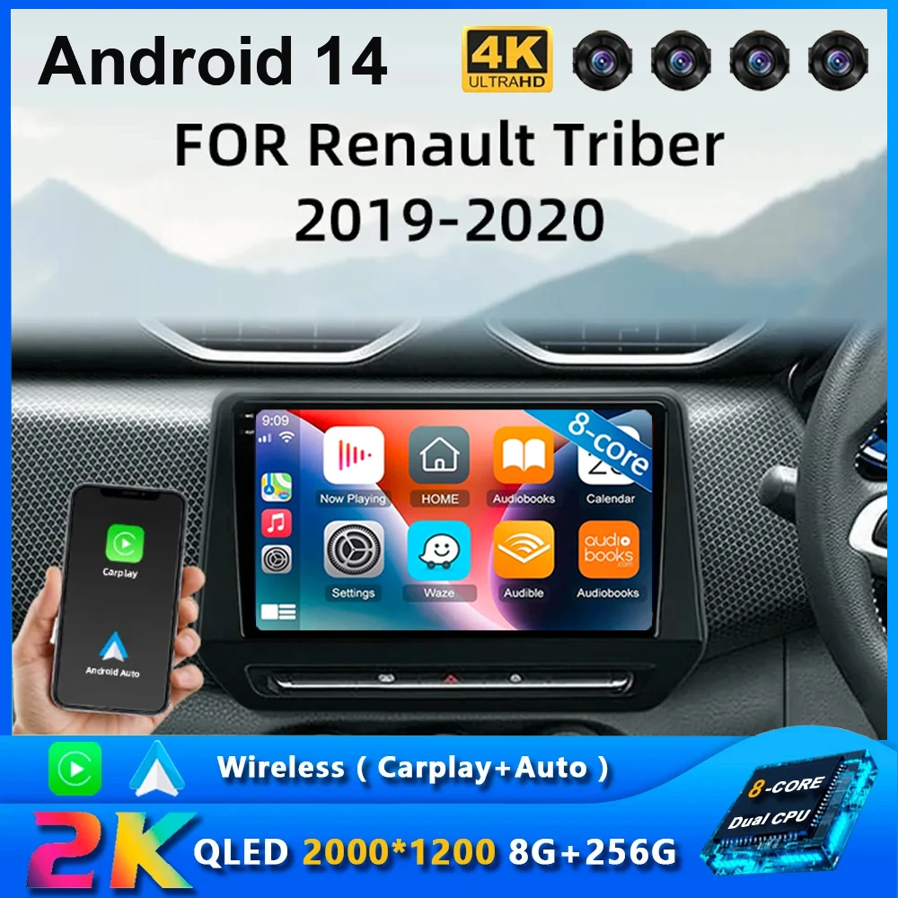 Android 14 Car Radio Multimedia Player 9 Inch For Renault Triber 2019-2020 Navigation GPS Heat unit Wireless carplay 4G
Android 14 Car Radio Multimedia Player 9 Inch For Renault Triber 2019-2020 Navigation GPS Heat unit Wireless carplay 4G