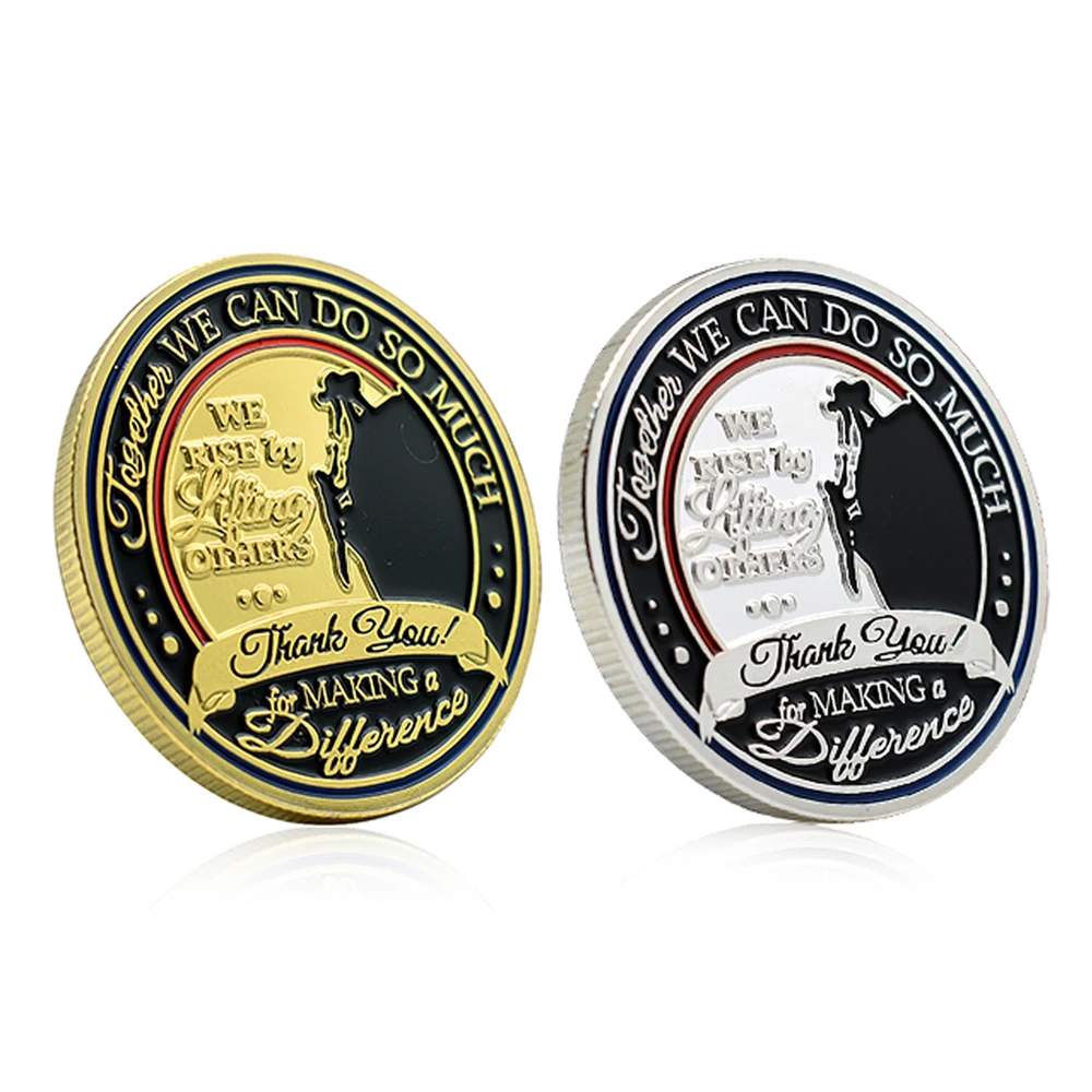 Together We Can Do So Much Challenge Coin Gold/Sliver Plated Medal The Power of Person Do Good Until Thereis Collection Gift
Together We Can Do So Much Challenge Coin Gold/Sliver Plated Medal The Power of Person Do Good Until Thereis Collection Gift