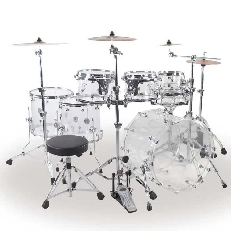 Musical Instrument Acoustic Acrylic 7pieces Drum Set
Musical Instrument Acoustic Acrylic 7pieces Drum Set