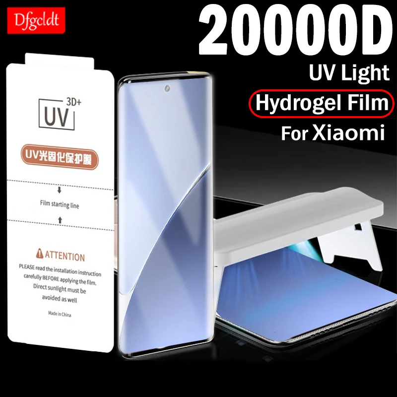1-2Piece Full Curved UV Light Curing Hydrogel Film for Xiaomi 15 14 13 12s Ultra Screen Protector for Xiaomi 12x 12 Pro 13 Lite
1-2Piece Full Curved UV Light Curing Hydrogel Film for Xiaomi 15 14 13 12s Ultra Screen Protector for Xiaomi 12x 12 Pro 13 Lite