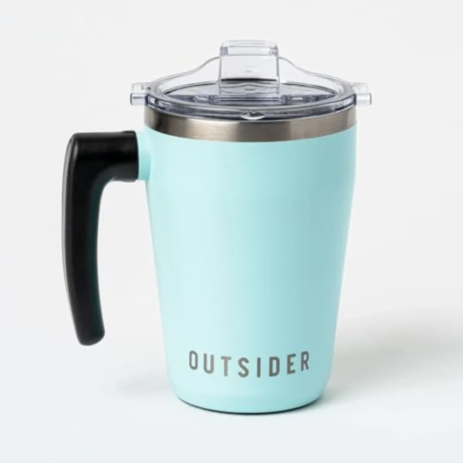 The AM 17 oz Stainless Steel Vacuum Insulated Coffee Mug with 180° Rotating Swivel Handle and Lockable Spill Proof Lid Travel T
The AM 17 oz Stainless Steel Vacuum Insulated Coffee Mug with 180° Rotating Swivel Handle and Lockable Spill Proof Lid Travel T